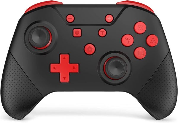 Wireless Switch Controller with Wake Up Amiibo/NFC, Turbo, Motion , Vibration and Compatible PC