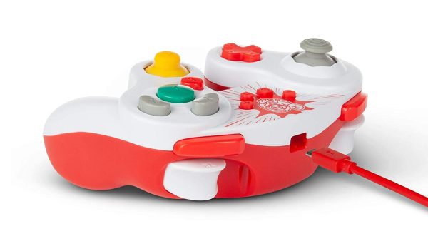 Wired GameCube Style Controller for Nintendo Switch - Mario, Gamepad, Wired Video Game Controller - Image 2