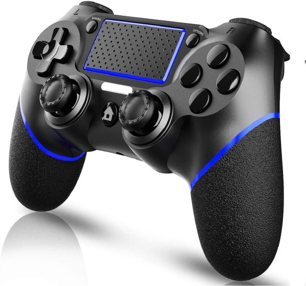 Wireless Controller for Playstation 4/Pro/Slim/PC, Touch Panel Gamepad with Dual Vibration