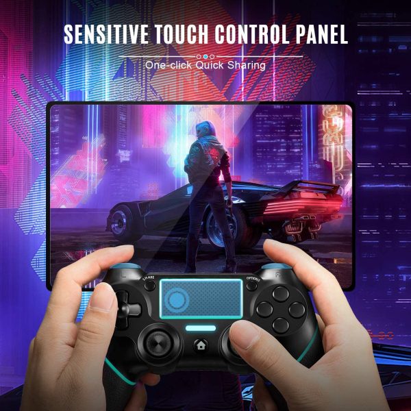 Wireless Gamepad for Playstation 4/Pro/Slim/PC(7/8/8.1/10) with Motion Motors and Audio Function - Image 2
